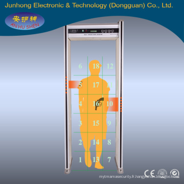 Sécurité et protection inpesction machine, JH-5B (LCD) Walk through détecteur de métaux (18zones)